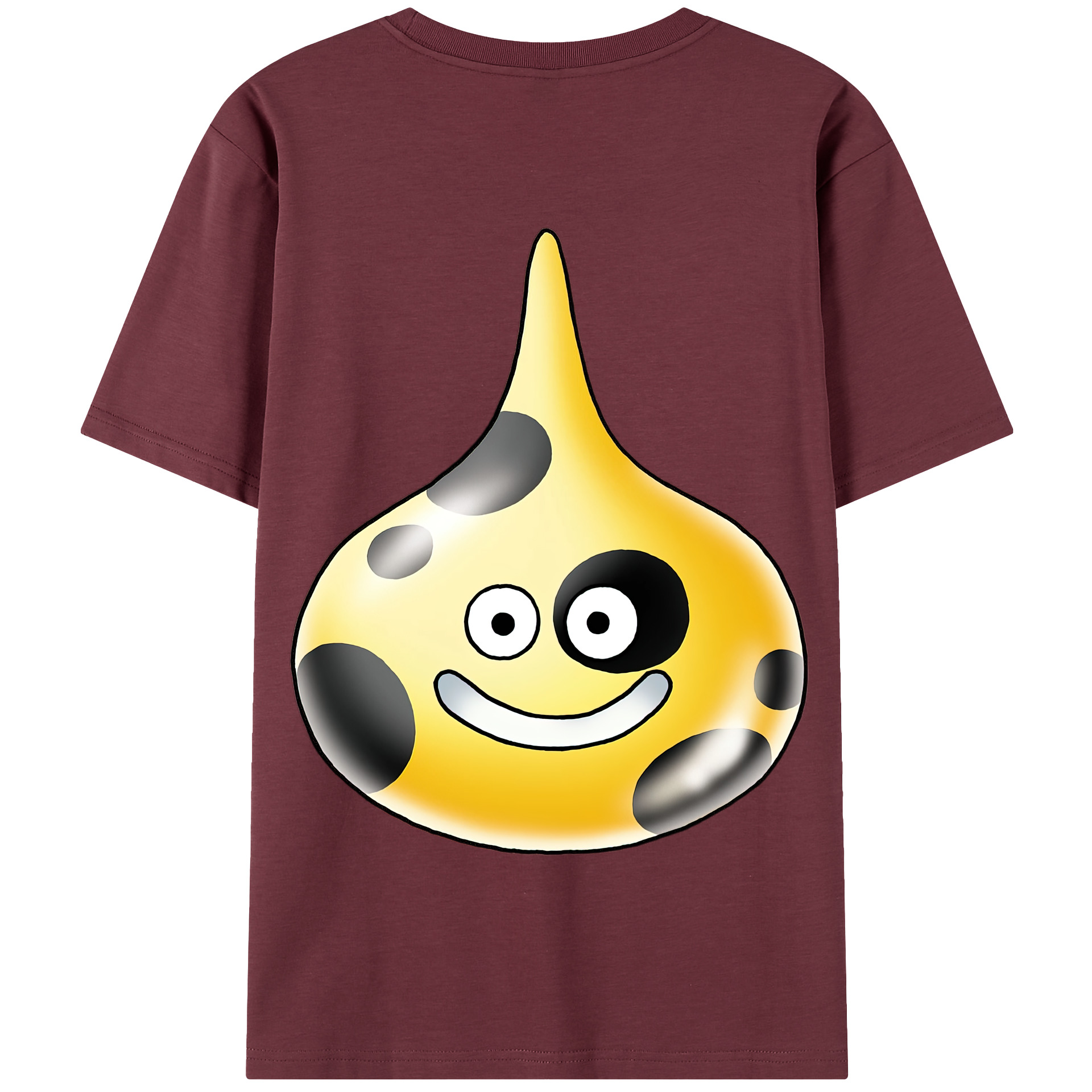 （画像用） ドラゴンクエスト Doragon Kuesuto Dragon Quest 綿100％半袖Tシャツ（背面プリント）